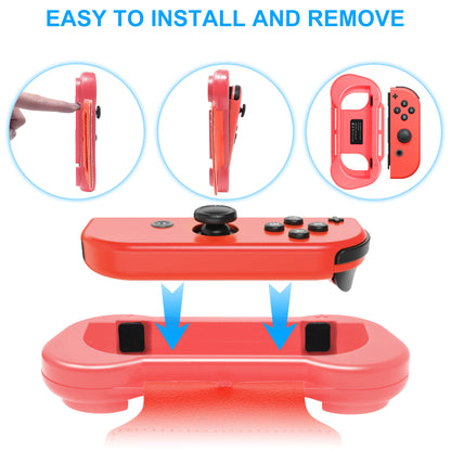 Wrist Bands Compatible with Just-Dance 2024 2023 2022/for Zumba Burn It Up for Nintendo Switch & Swith OLED Model for Joy-Cons,Adjustable Elastic Strap, Two Size for Adults & Children,2 Pack Red/Blue