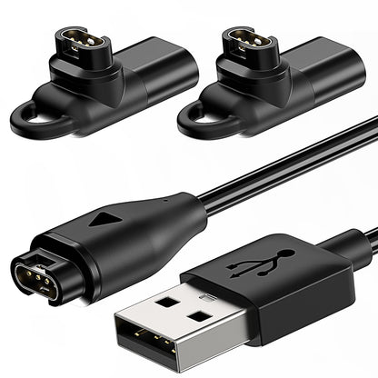 Charging Cable for Garmin Watch with 2 USB C Charger Adapter Connector, 3.3FT Charger Cord for Garmin Fenix 7|7S|7X|6|6S|6X|5|5S, Forerunner 245|945, Instinct 2|2S, Vivoactive 5|4|4S, Vivosmart 5, etc