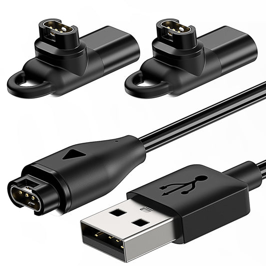 Charging Cable for Garmin Watch with 2 USB C Charger Adapter Connector, 3.3FT Charger Cord for Garmin Fenix 7|7S|7X|6|6S|6X|5|5S, Forerunner 245|945, Instinct 2|2S, Vivoactive 5|4|4S, Vivosmart 5, etc