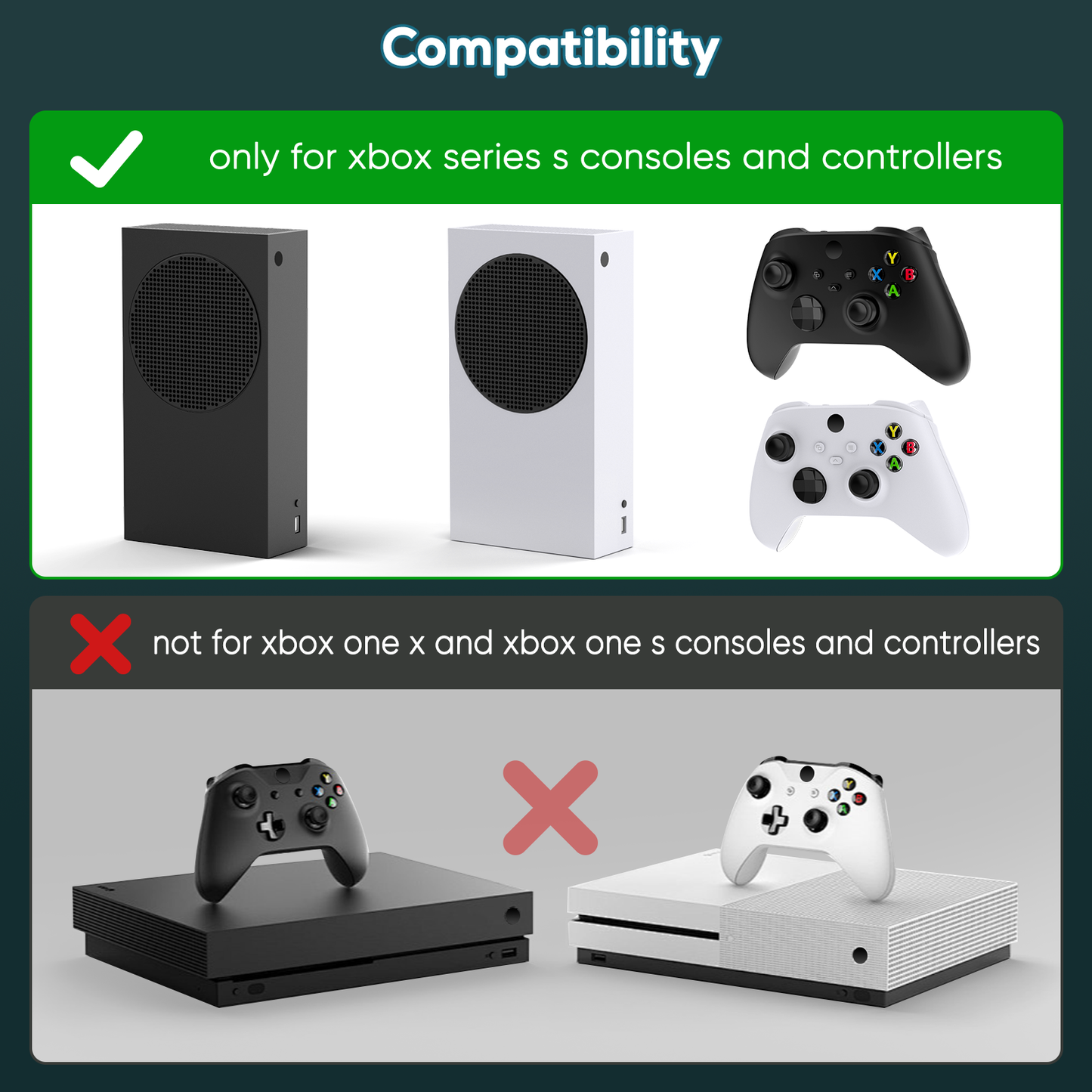 Cooling Fan Stand for Xbox Series S Console - Charging Station for Controller with RGB Light, MENEEA Cooler System&Fast Charger Accessories with 2* 1400mAh Rechargeable Batteries, Headphone Hook White