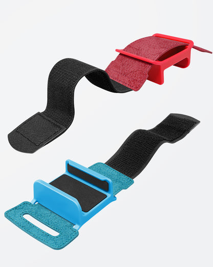 [4 PACK] Wristband for Just-Dance 2025 2024 2023/ for Zumba Burn It Up, for Nintendo Switch& Swith OLED for Joy-Cons, MENEEA Adjustable Wrist Strap for Adult Teens and Kids, Skin-kindly Black Red Blue