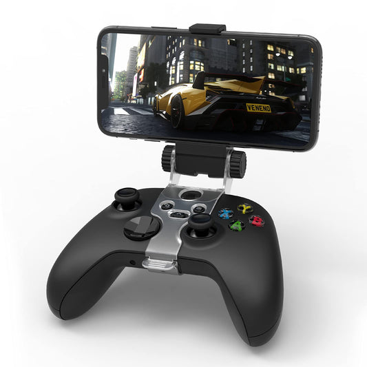 MENEEA Clip Mount for X-Series S/X, for Xbox One/S/X, Controller Phone Foldable Clamp Holder Cellphone Stand with Adjustable Bracket for X-Series S/X, for Xbox One/S/X Controller