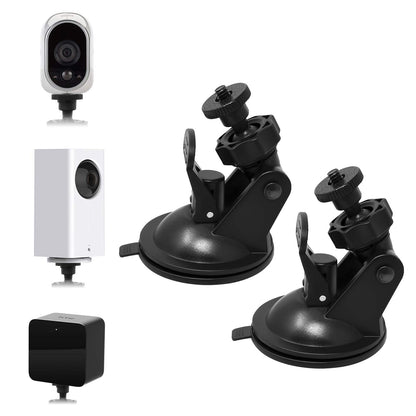 Camera Suction Cup Wall Mount For Wyze Cam V3/Pro,for Wyze Cam Pan/V3,for Oculus Sensor,for HTC Vive Base Station,Swivel 360 Degree Adjustable In/Outdoor Bracket with Washable Silica Gel(2 Pack)