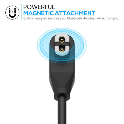 2 Pack 3.3FT Magnetic Charging Cable for AfterShokz Aeropex AS800 & OpenComm ASC100SG & Shokz OpenRun Pro mini Bone Conduction Wireless Bluetooth Headphones,Replacement Charger Cord for AfterShokz