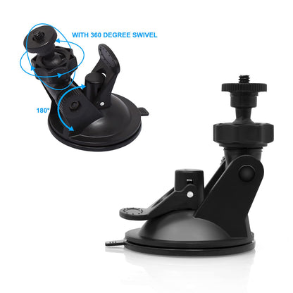 Camera Suction Cup Wall Mount For Wyze Cam V3/Pro,for Wyze Cam Pan/V3,for Oculus Sensor,for HTC Vive Base Station,Swivel 360 Degree Adjustable In/Outdoor Bracket with Washable Silica Gel(2 Pack)