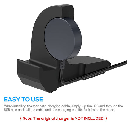 Stand for Samsung Galaxy Watch 7 40,44mm/ Watch Ultra/Watch 6 40mm,44mm /Watch Classic 43mm, 44mm /Watch 5/Watch 5 Pro,Non-Slip Silicone Charging Dock,Charger Base Holder with Cable Management Slot