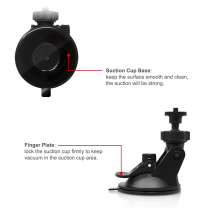 Camera Suction Cup Wall Mount For Wyze Cam V3/Pro,for Wyze Cam Pan/V3,for Oculus Sensor,for HTC Vive Base Station,Swivel 360 Degree Adjustable In/Outdoor Bracket with Washable Silica Gel(2 Pack)