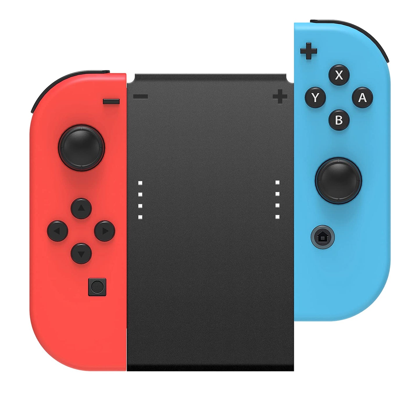 Game Handle Connector for Nintendo Switch Joy-Con, 5-in-1 Gamepad Handle with Wrist Strap for NS Switch Grip