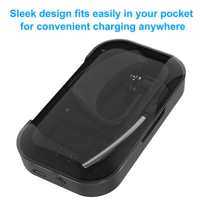 Power Charging Case Compatible with Plantronics Bluetooth Headset Voyager Legend, 2-in-1 Portable Charger Case with LED Status(Only Include The Charging Case)