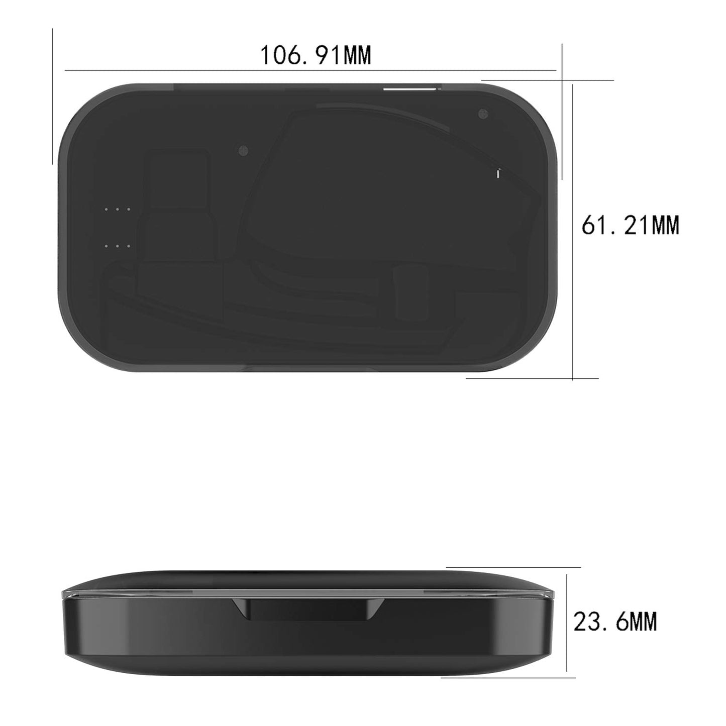 Power Charging Case Compatible with Plantronics Bluetooth Headset Voyager Legend, 2-in-1 Portable Charger Case with LED Status(Only Include The Charging Case)