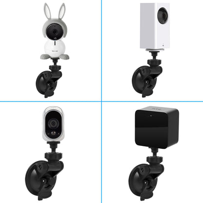 Camera Suction Cup Wall Mount For Wyze Cam V3/Pro,for Wyze Cam Pan/V3,for Oculus Sensor,for HTC Vive Base Station,Swivel 360 Degree Adjustable In/Outdoor Bracket with Washable Silica Gel(2 Pack)